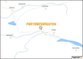 map of Fāryāb-e Sangūyeh