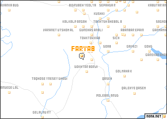 map of Fāryāb