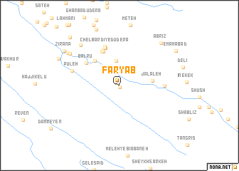 map of Fāryāb