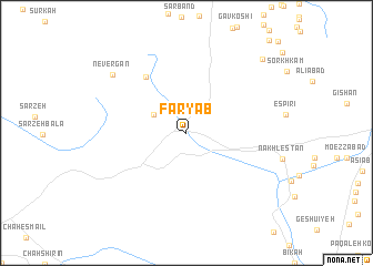 map of Fāryāb