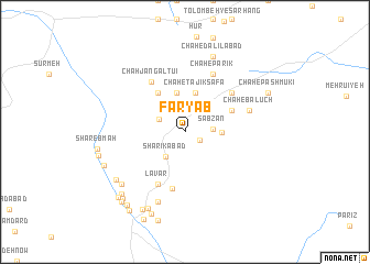 map of Fāryāb