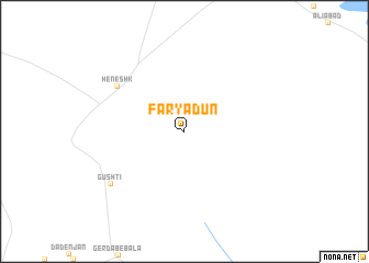 map of Faryādūn