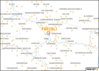 map of Farẕ ‘Alī