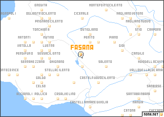 map of Fasana
