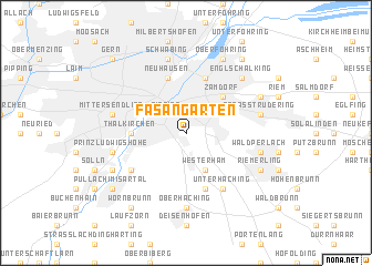 map of Fasangarten