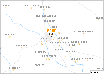 map of Fasā