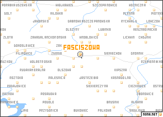 map of Faściszowa