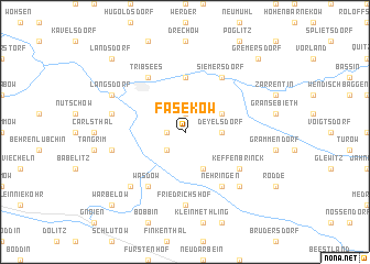 map of Fäsekow