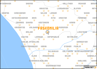 map of Faskomiliá