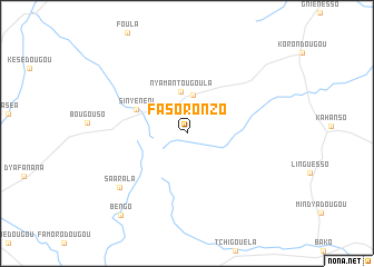 map of Fasoronzo