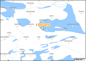 map of Fassoré