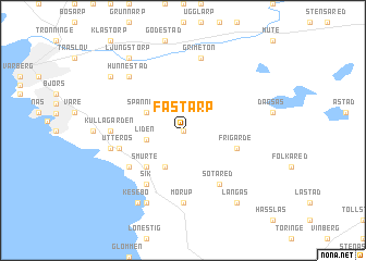 map of Fastarp