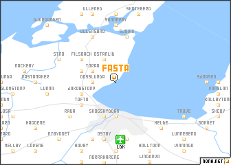 map of Fästa