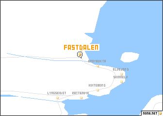 map of Fastdalen