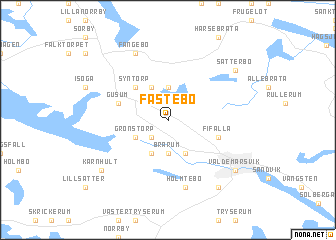 map of Fastebo