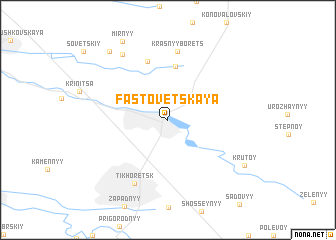 map of Fastovetskaya