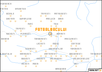 map of Faţa Albacului