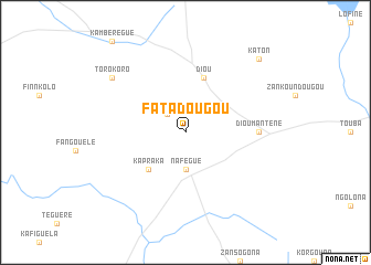 map of Fatadougou