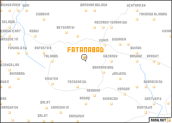 map of Fatanābād