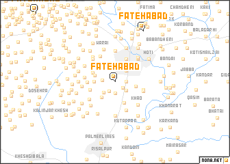 map of Fatehābād