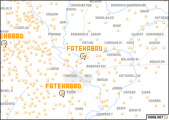 map of Fatehābād