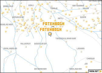 map of Fatehbāgh