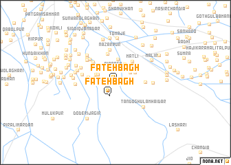 map of Fateh Bāgh
