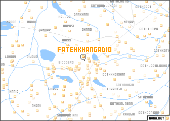 map of Fateh Khān Gādio