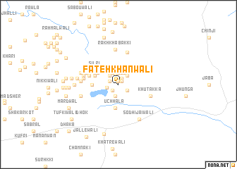 map of Fateh Khanwāli