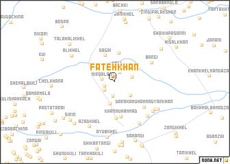 map of Fateh Khān