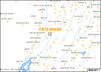 map of Fateh Khān