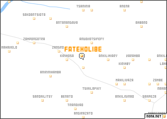 map of Fateholibe