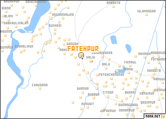 map of Fatehpur