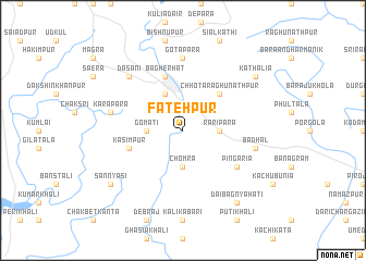 map of Fatehpur