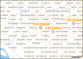 map of Fatehpur