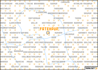 map of Fatehpur