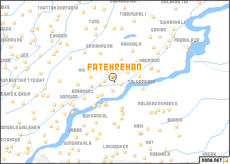 map of Fateh Rehān