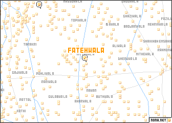 map of Fatehwāla