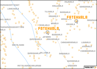 map of Fatehwāla