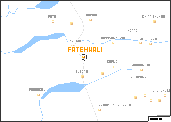 map of Fatehwāli