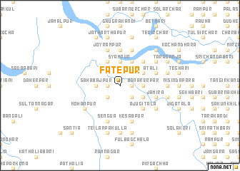 map of Fatepur