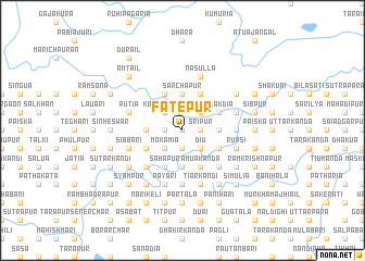 map of Fatepur