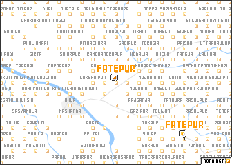 map of Fatepur