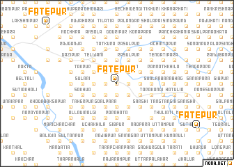 map of Fatepur