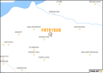 map of Fateyevo