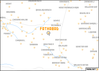 map of Fatḩābād