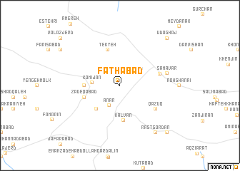 map of Fatḩābād