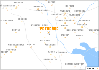 map of Fatḩābād