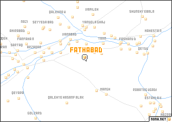 map of Fatḩābād