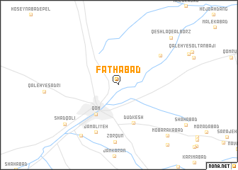 map of Fatḩābād